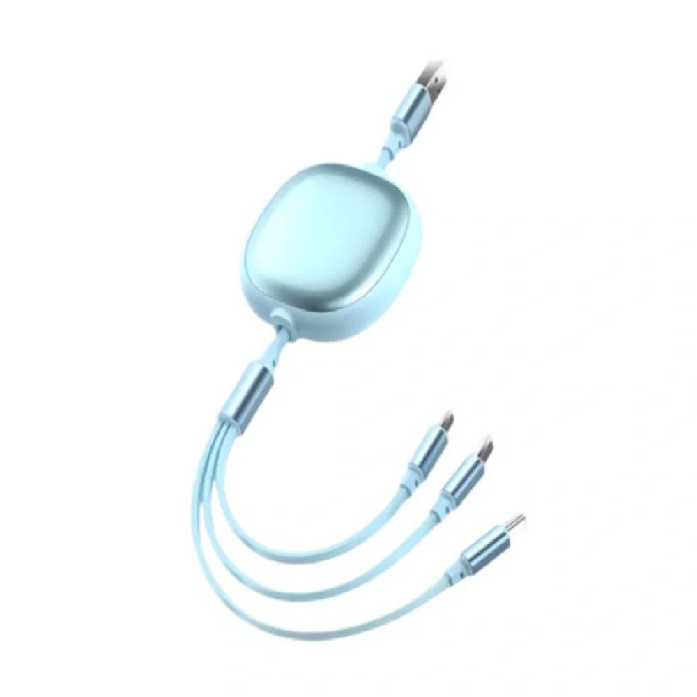 3 in 1 Retractable 1.2m Multi-Device Charging Cable -